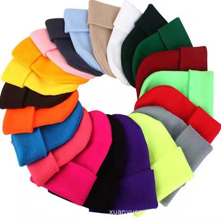 8-pakkaus Hat Knit Beanies miehille ja naisille Pullover Caps Candy C