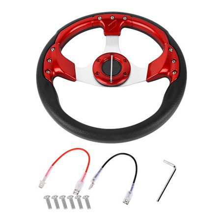 13 Tommer Universal Bilrat Ratmodifikation Til De Fleste Sedaner Og SUV'er Rød