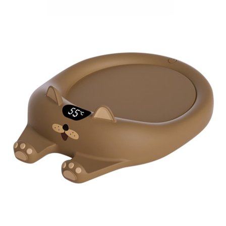 Kaffemuggvärmar, Söt Katt Smart Dryckesvärmare Med 3 Temperaturer, Elektrisk Koppvärmare Automatisk Avstängning För Keramiska Koppar Mjölk Glas (FMY)