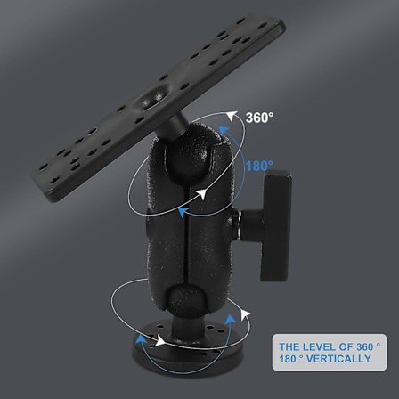 Universal Marine Elektronisk Fiskefinder Montering Fiskefinder Platta Roterande Båt Fäste