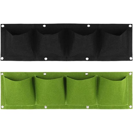 Väggmonterad planteringsväska för balkong, vertikal väggdekoration för blommor och grönska