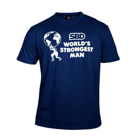 SBD Apparel SBD World's Strongest Man T Shirt Dam Blå