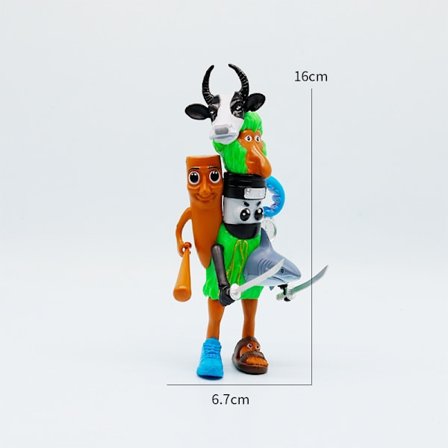 Uusi italialainen Brainrot Monster Fusion Edition Tung Tung Tung Sahur Tralalero Tralala Anime-toimintahahmo Sarjakuvakoristeen lahja