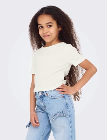 Kids Only Kogrene Life S/S Open Back Top Jrs - White - 158-164