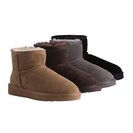 Australia Vanntett Unisex Ekte Au Fåreskinn Kort Lys Rosa Lys Rosa 41