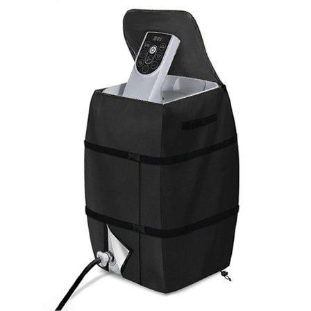 Boblebad Pumpe Deksel med Glidelåsåpning Vanntett Støvtett Spa Varmere Isolert Pumpe Deksel for Vinter