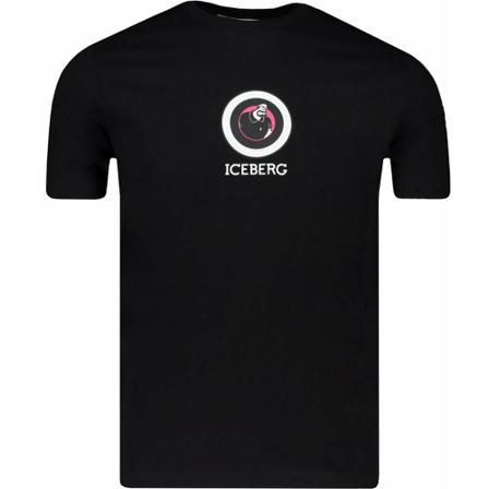 Iceberg, Bluto T-Shirt 9000 Zwart, Heren, Maat:S