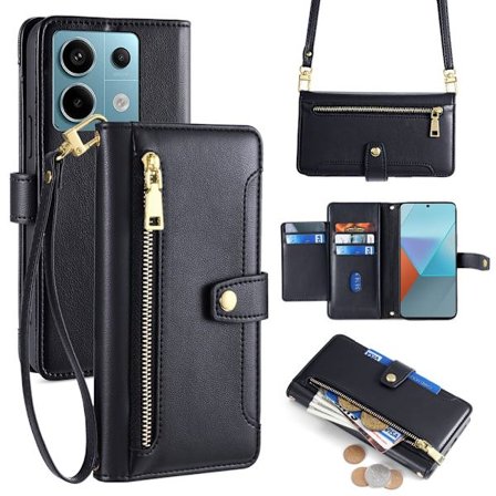SKALO Xiaomi Redmi Note 13 Pro 5G Evelope Clutch 8-RUM - Sort