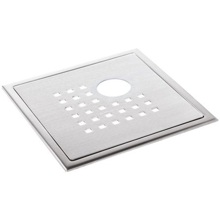 TEBO Details Stockholm Lux Gulvslukrist 200 x 200 mm med uttak, Innendørsavløp