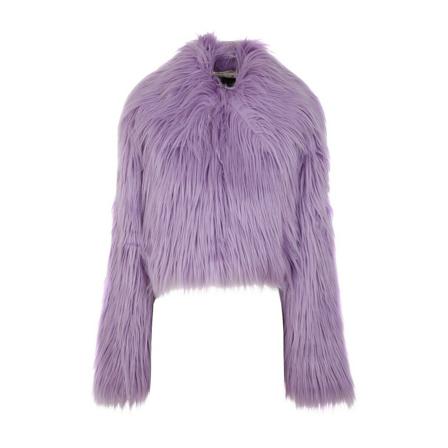 Rotate Birger Christensen Faux Fur & Shearling Jakke Lilla, Dame