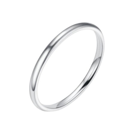 Elegant finger ring med slät yta, minimalistisk, enkel stil, tunn staplingsring för födelsedag