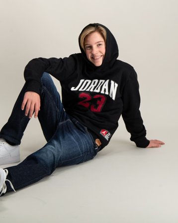 Nike Jordan JDN JORDAN HBR FLC PO HOODIE Zwart Hoodies Jongens - Kids Brand Store