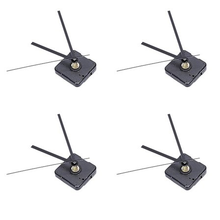 4x urværk DIY-sæt mekanisme til urdele vægur kvarts time minut viserkvarts ur