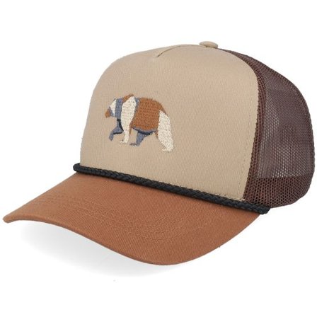 Kiddo Cap - Beige trucker Keps - Kids Origami Paper Bear Rope Khaki/Brown/Caramel Trucker @ Hatstore
