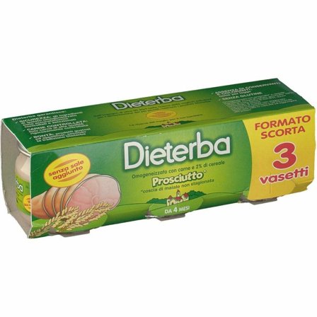 Dieterba Omogeneizzato Prosciutto 3x80g