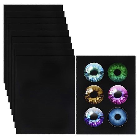 10 stk. Fursuit Øyenett, 30x22 cm Svart Kostyme Øyenett, 0,5 mm PVC Støvnett Plastnettark for Furries Cosplay B