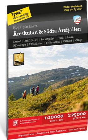 Calazo förlag Högalpin karta: Åreskutan & södra Årefjällen 1:20.000 literature Black OneSize