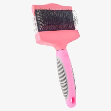 Dubbel sidig Mjuk kam husdjur hår trimmer hund borste hår päls skötsel avlägsning rengöring massage kam