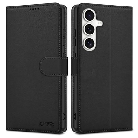 Tech-Protect Wallet Cover for Samsung Galaxy S25 FE - Black