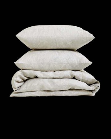 Arkipelag Bäddset Pattern Dubbelt Greige 220x220cm Med 2st Örngott 50x60cm Påslakan & Unisex Dubbel: 220x220 cm