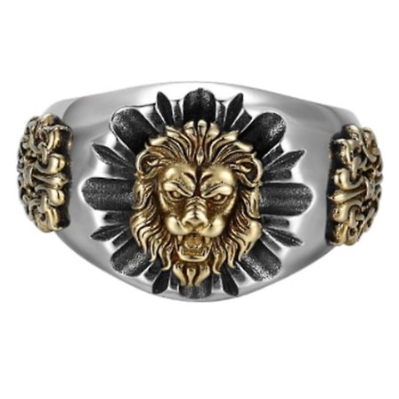 Mænds Vintage Løvehjerte Ring