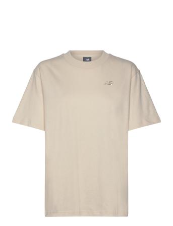 Athletics Jersey T-Shirt Sport Sport Clothing Sports Tops & T-shirts Beige New Balance