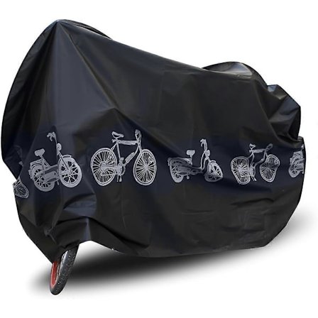 Cykelovertræk, vandtæt, støvtæt, regntæt, UV-beskyttende cykelovertræk, udendørs til mountainbike, højtydende nylon cykelovertræk (sort)