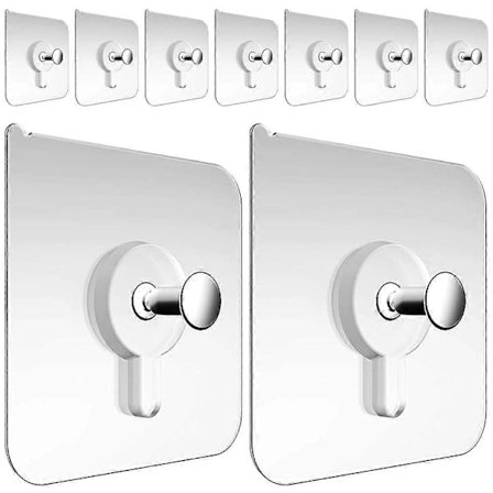 20 stk. selvklæbende kroge vægmonterede kroge aftagelige billedophæng til stue soveværelse