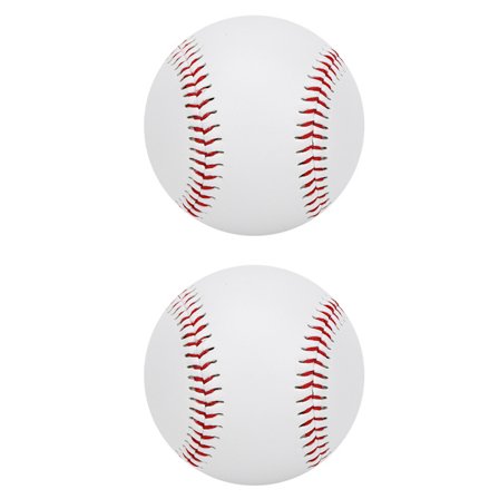 2 stk. PU Elastisk Blød Fyldning Træning Slidstærk Basebold Batting Øvelse Softball Legering Bat HitSoft Baseball