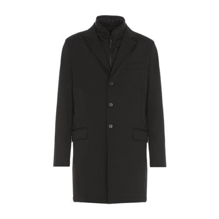 Fay, Single-Breasted Coats Czarny, Mężczyzna, Rozmiar: 2XL