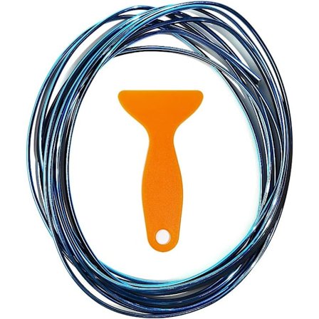 Bilindvendig lister, 5M bildekoration strimmel bilindvendig og udvendig dekorative strimler, til bil, motor (blå)