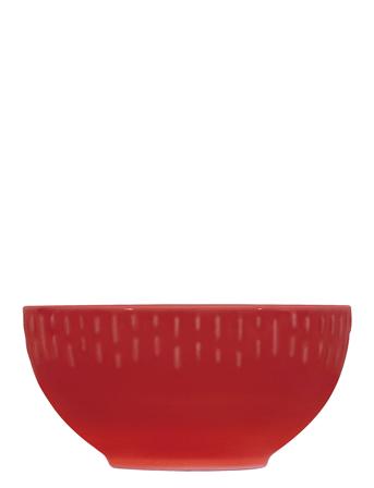 Confetti Chili Skål M/Relief Porcelæn 14 Cm. Home Tableware Bowls Breakfast Bowls Red Aida