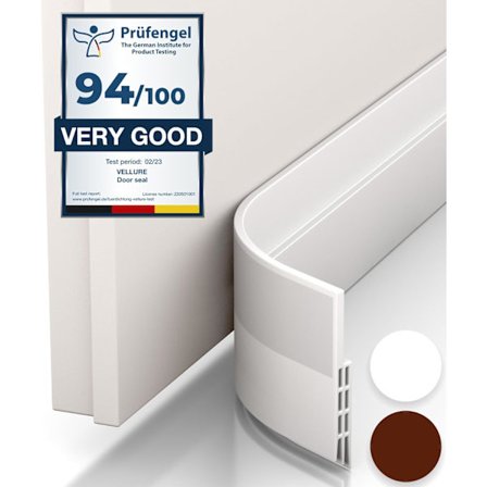 Ovivetotiiviste Oven Alareunaan - Premium Oviharja Oven Alareunaan/Sääsuoja Ovitiiviste (Säästä Energiaa - Asennetaan Nopeasti ja Helposti)