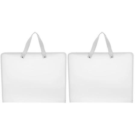 2 kpl Kannettava Tiedostoportfolio Taiteen Opiskelijan Portfolio Opiskelijan Kokeen Paperikansio Taideteosten Säilytyskassi 2 kpl 2pcs 44X35X4CM