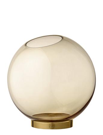 Globe Vase W. Stand Beige AYTM