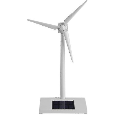 Solcelledrevet Vindmølle Legetøj, Solcelledrevet Vindmølle Legetøj til Børn, Miniature Model Solcelledrevet Vindmølle til Hjemmet, Haven eller 