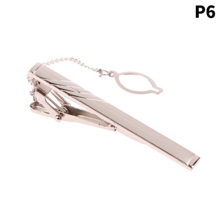 1 stk sølvfarget slipsnål slipsklips for menn bryllupsslips T