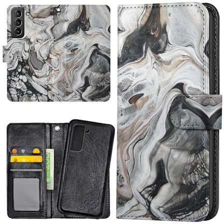 Samsung Galaxy S22 Plus - Lompakkokotelo/Kuoret Marmori