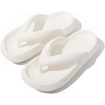 Sliders för kvinnor och män, tjocka sulor, flip-flops, sommarsandaler, bekväma, halkfria badrumstofflor