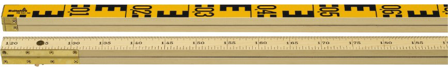 Hultafors 702 RG1 N2 Niveau bjælke Kerne af massivt træ 2,5 m, Måleinstrument