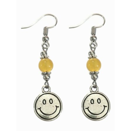 Earrings - Smiley - Emoji - Jade - Yellow