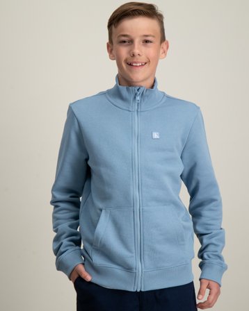 Calvin Klein MONOGRAM MINI BADGE ZIP Blauw Truien Jongens - Kids Brand Store