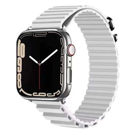 Apple Watch Series 8 (45mm) / Watch Ultra klockarmband i silikon - Vit