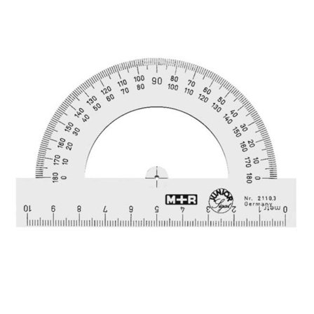Rapporteur Demi-cercle 180°
