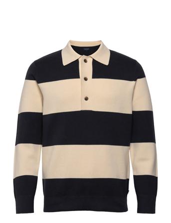 Fransesco Knitted Rugby Sweater Polos Long-sleeved Multi/mønstret Lexington Clothing