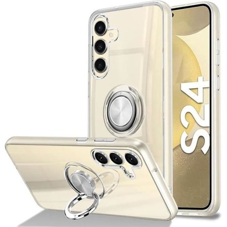 Beskyttelsescover - BOOLING - til Samsung Galaxy S24 - Blødt Silikone - Stødabsorberende - Gennemsigtig