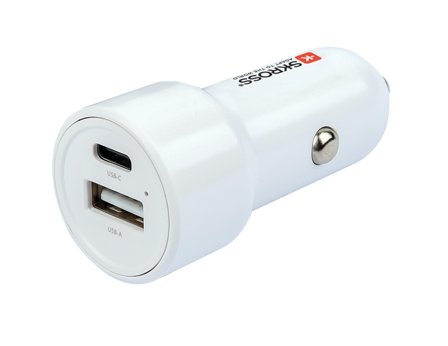 SKROSS Dual Car Charger A&C, 65W PD incl. C to C cable.