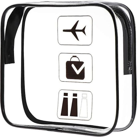 Transparent necessär i flera delar, necessär för transport