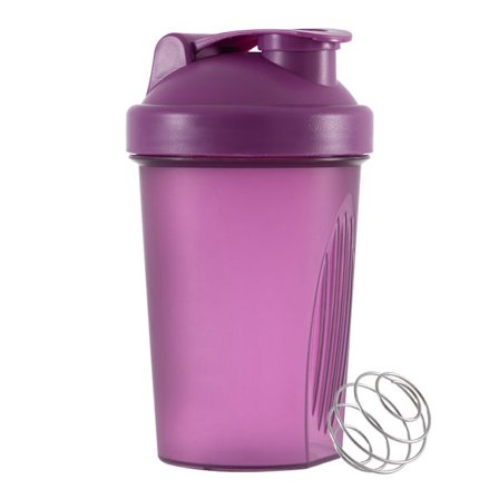 Sport Shaker Bottle 400ML Vassleproteinpulverblandningsflaska Pla