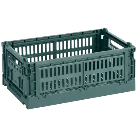Hay HAY Colour Crate Small säilytyslaatikko, tummanvihreä